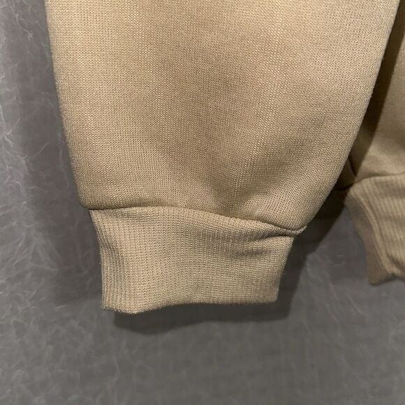 Zach Bryan XS Nude Black Orange Graphic Fleece Interior Crew Pullover Sweatshirt - Picture 6 of 11